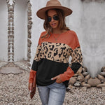 Pull Imprimé Leopard Femme