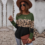 Pull Imprimé Leopard Femme