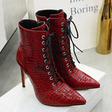 Bottes Python Rouge