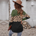 Pull Imprimé Leopard Femme