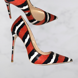 Escarpin Python Cuir