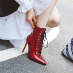 Bottes Python Rouge