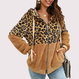 veste gilet leopard brune