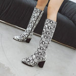 Bottes Motif Serpent