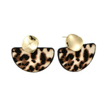 boucles d'oreille chic leopard